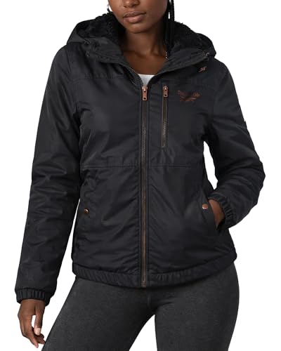 Reebok Womens Rain Jacket - Midweight Sherpa Lined Full-Zip Coat with Hood - image 2