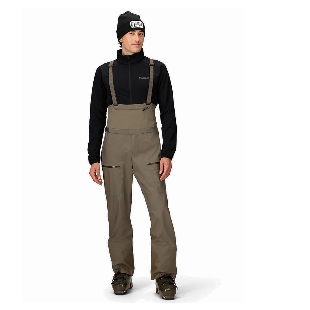 MARMOT Solitude UL Bio 1/4 Bib Outdoor Bereit Outdoor Ausrüstung Claystone XL
