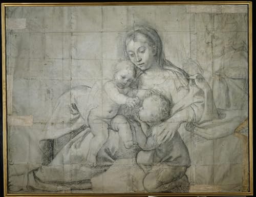 Affiche artistique Sainte Famille Domenichino - Toile pour décoration maison 60x90