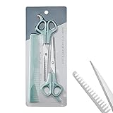 cutting hair kit HAIR CUTTING SCISSORS KIT -- The precise and sharp blades can cut hair easily and evenly. Ideal for removing length, trimming and cutting layers.