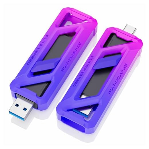 fanxiang Externe SSD 960GB, bis zu 2050 MB/s, USB-C Portable SSD, 2-in-1 Dual-Interface Type-C 3.2 Gen2x2 + USB-A Solid State Drive, kompatibel mit iPhone 15/Android/Tablet/PC/Mac - FF958