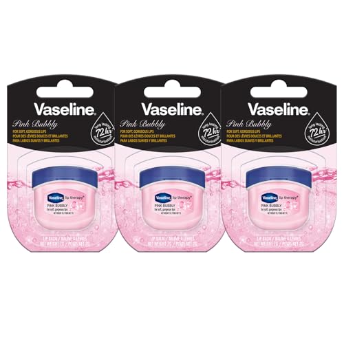 Vaseline Lip Therapy 7G Pink Bubbly | Bálsamo labial nutritivo para una hidratación óptima con Blubberton rosa | (Pink Bubbly, paquete de 3)