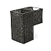 KOUBOO 1060066 Wicker Stair Step Basket in Wash, 15