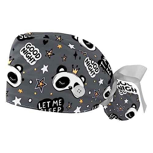Bonnet bouffant panda idéal pour garder les cheveux protégés en cuisine