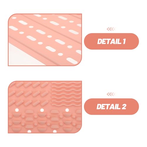 Cubierta para fregadero de silicona rosa: optimiza tu espacio pequeño y limpia tus brochas 4