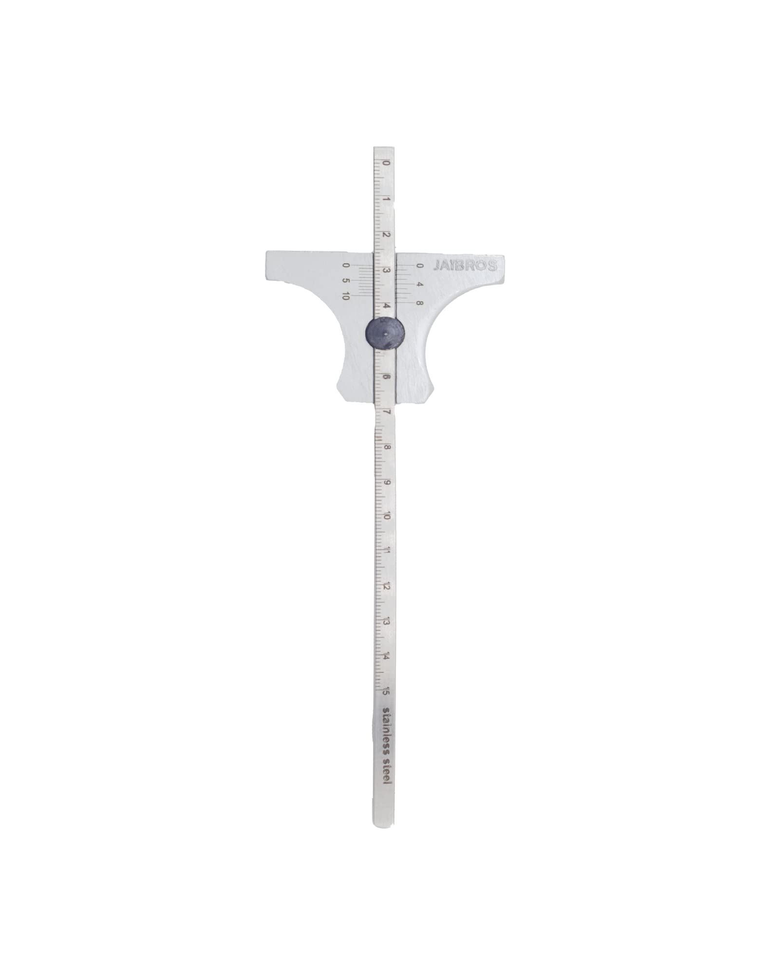 6 inch 150 mm vernier type depth gauge multipurpose stainless steel white finish pack of 1