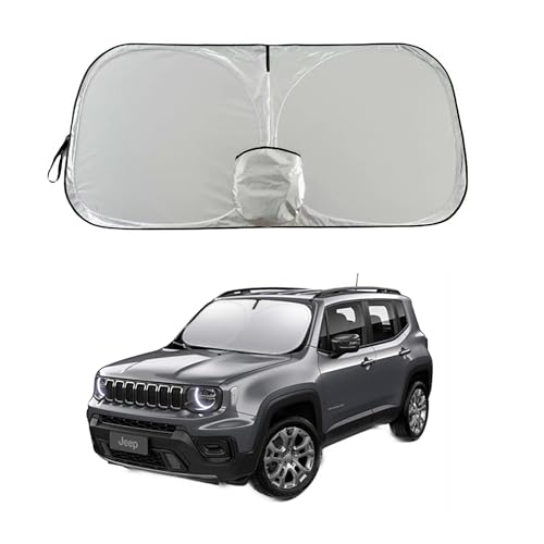 Nwgl Jeep Patriot Renegade Windshield Sun Shade, Custom Fit Foldable Front Window Sunshade Visor, UV...