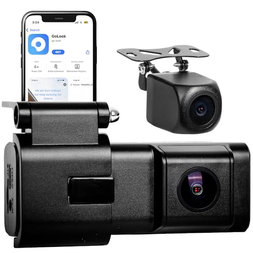 Image of AllExtreme X17 Car Dash Cam Front & Rear 2K+1080P 140 Wide Angle Lens Dual Inside Driving Camera G-Sensor Loop Video Recorder