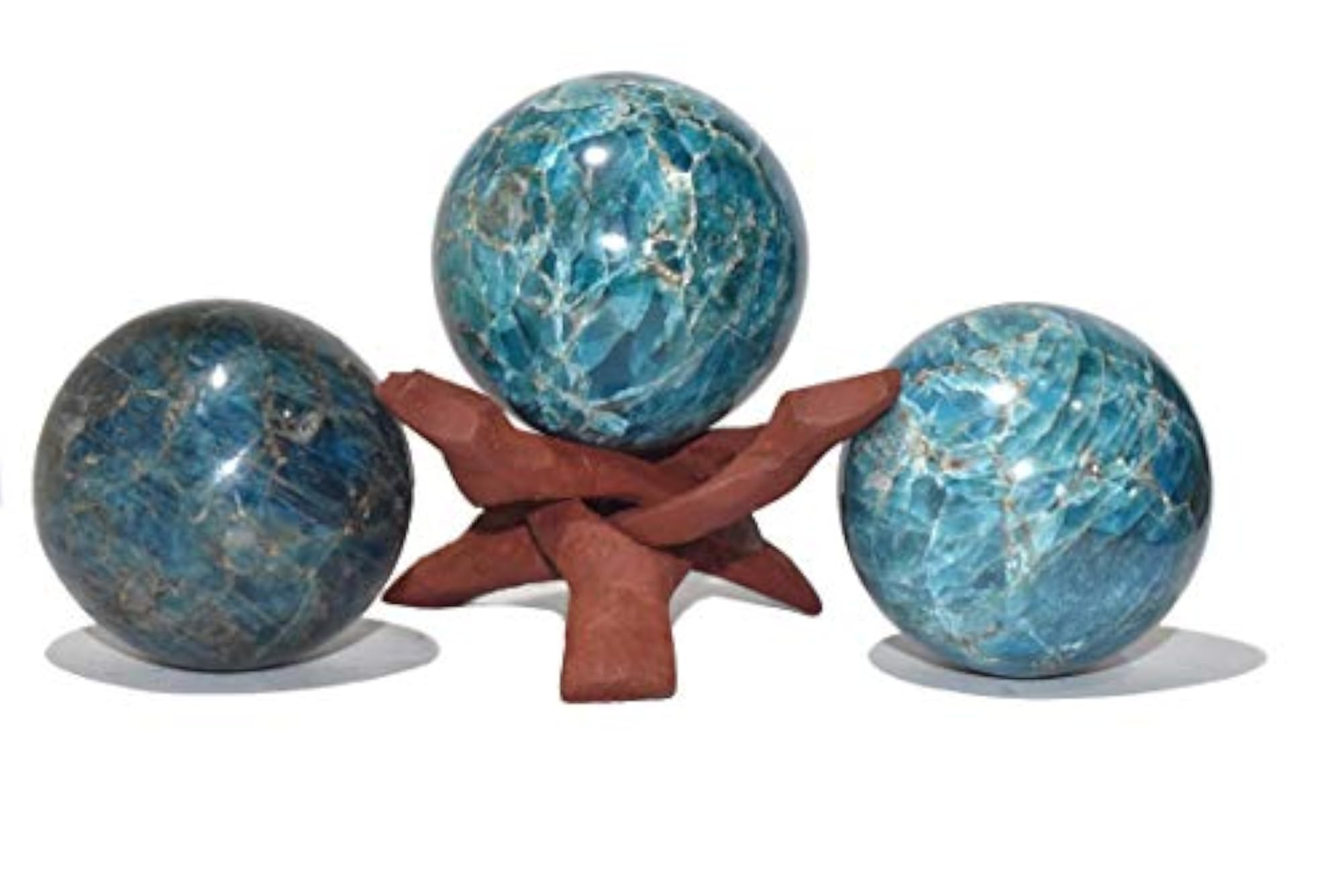 Apatite Crystal Sphere with Stand, Natural Healing