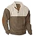 Corduroy Cargo Sweatshirt Men Cotton Button Collar Pullover Breathable Camping Tactical Long Sleeve Shirt Outdoors Brown