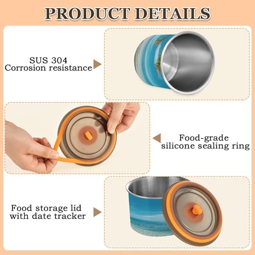 Envase Hermético de Acero Inoxidable para Café Blueangle 500ml miniatura 4