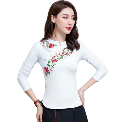 T-shirt chinois brodé pour femme idéal pour vos sorties décontractées