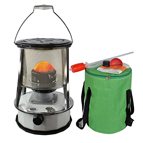 JYSSH Chauffage Au Pétrole, Portable Chauffage Au Mazout, De Kérosène Réchaud avec mèche pour Le Chauffage, Chauffage Au Pétrole pour Une Utilisation en intérieur,White2-4.5L