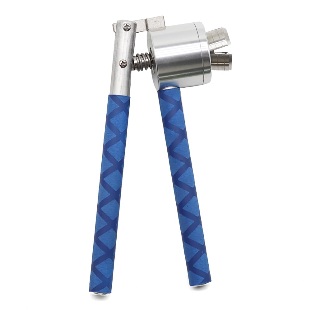 LJYKBFL Manual Perfume Crimper，13mm/15mm/18mm/20mm Cap Capper Bottle，Stainless Steel Sealing Machine for Westlin Bottles and Perfume Bottle（Blue） (13mm)