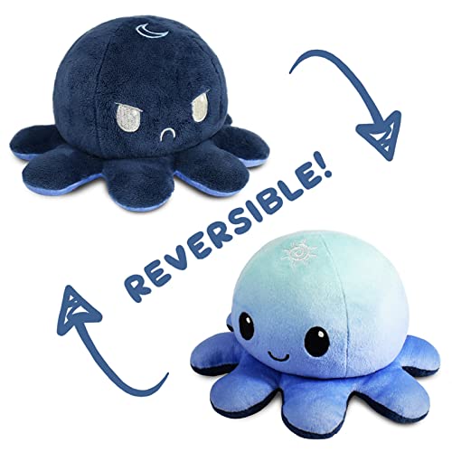 Teeturtle - The Original Reversible Octopus Plushie - Day + Night - Cute Sensory Fidget Stuffed Animals That Show Your Mood #TOP3
