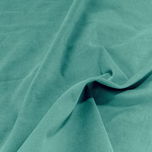 TOLKO 1m Baby Cord Stoff | feiner Baumwoll Cordsamt | Bekleidungsstoff für...