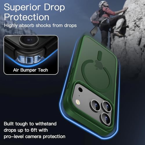 Coque iPhone 17 Pro Max givrée compatible MagSafe avec double vitre de protection