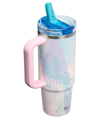 Image of STANLEY Quencher ProTour Flip Straw Tumbler with Leakproof Lid 30 oz | Built-In Straw & Handle | Cupholder Compatible for Travel | Insulated Stainless Steel Cup | BPA-Free | Sea Glass Plume