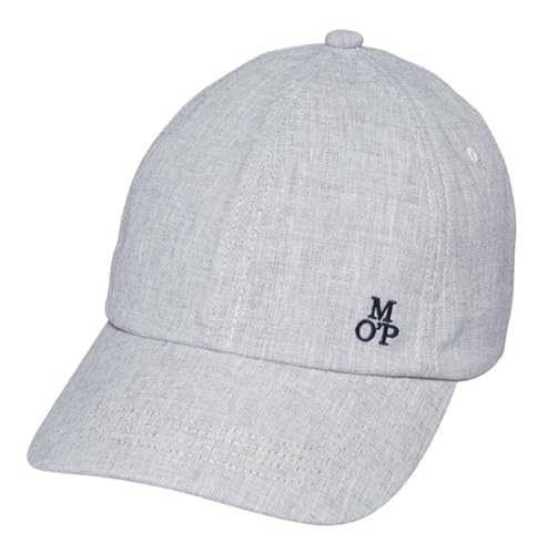 Casquette tissée Marc O'Polo haut de gamme en bleu et gris clair texturé