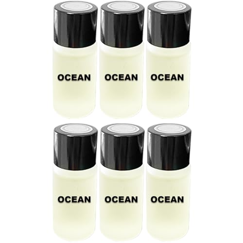 Image of Car Air Freshener Refill Liquid Set of 6 x 10 ML - Smart Car Air Freshener Refill - Car Fragrance Refill - Car Diffuser Refill (Ocean)