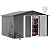 DWVO 10'x8' Large Metal Outdoor Storage Shed, Heavy Duty Tool Storage Sheds for Backyard Patio Lawn - Ideal for Bicycles, Garden Tools, and Lawn Equipment, Easy-to-Assemble, Dark Gray