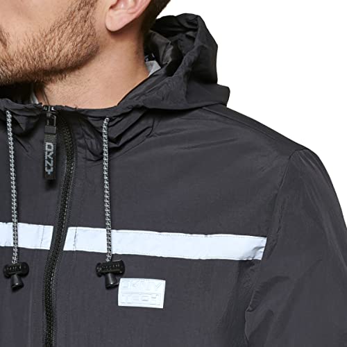 Image of DKNY Men's Active Reflective Colorblock Windbreaker