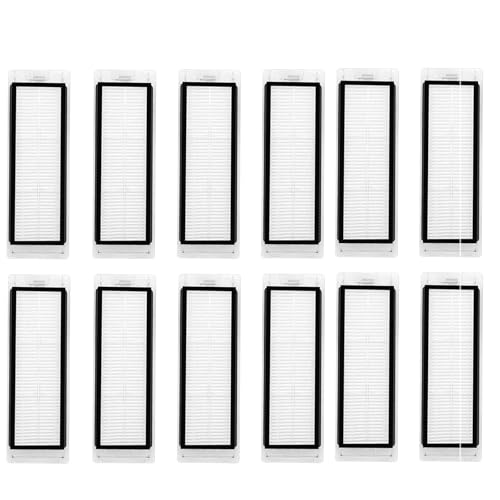 互換性がありますロボロック S4 S5 S6 E4 E5 E20 E25 E35シリーズ掃除機フィルターパーツに対応(12PCS Filters)
