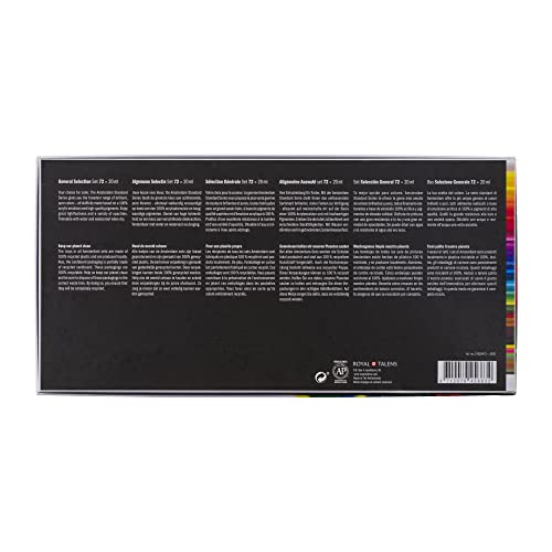 Amsterdam Standard Series Acrylic Paint Set for Beginners | Trial Set (73 x 20 ml Tubes) | Base Colour Selection