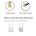 SMA 4G LTE Antena 10dBi WiFi Antenna 3G/4G/2.4G/5.8G Red Inalámbrica de Banda...