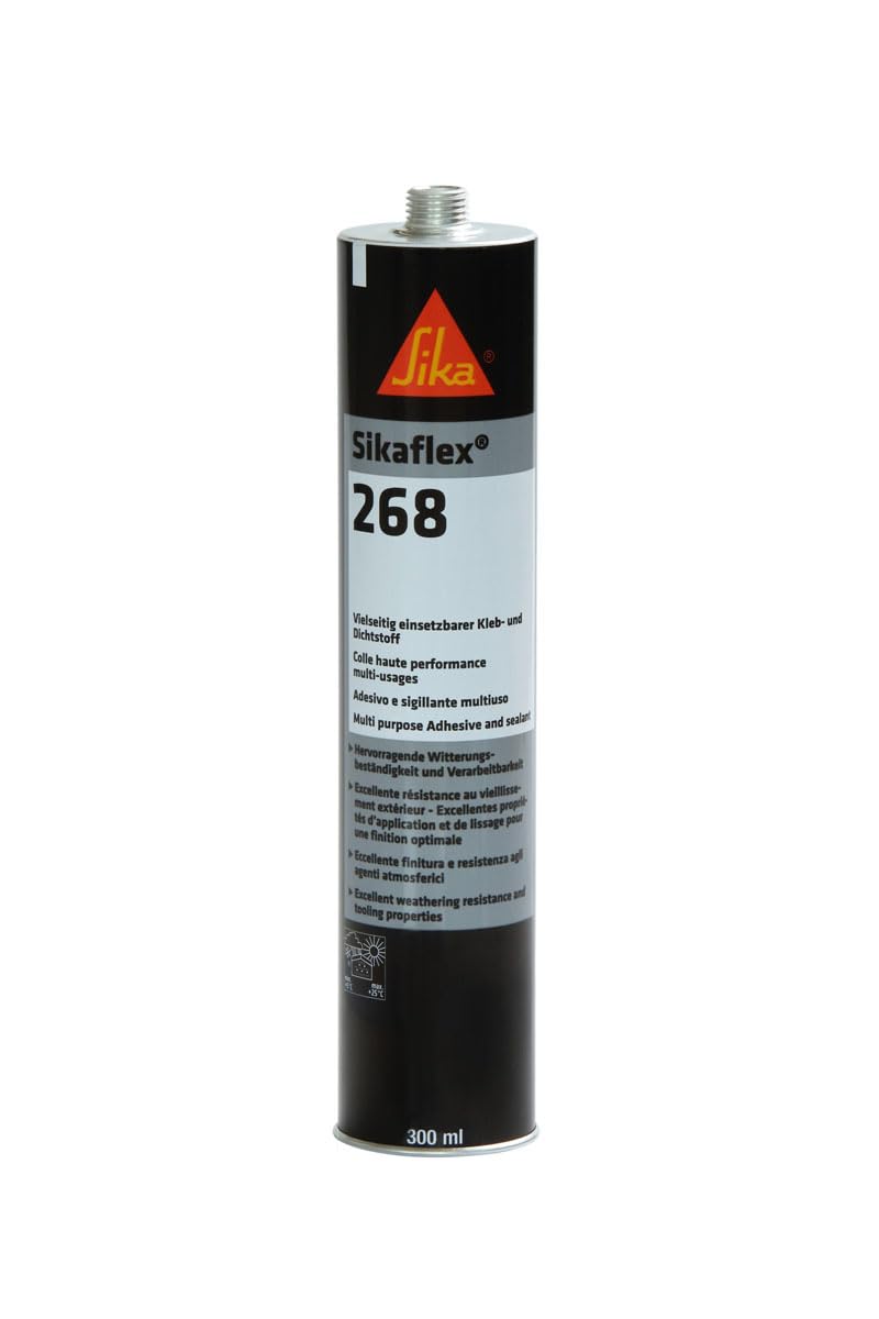 Sika Flex 268 Colle et mastic pour véhicule sur rail Noir 300 ml