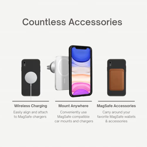 Veci Iphone Xr Magnetic Case, Compatible With Magsafe Accessories, Soft Touch Silicone (Iphone Xr, Black) #TOP3