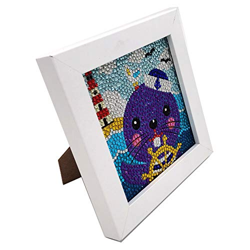 Parnarzar Easy 3D Diamond Painting Kit Squirrel For Kids, Beginners Art Crafts Kits For Girls With Frame 6X6Inches #TOP1