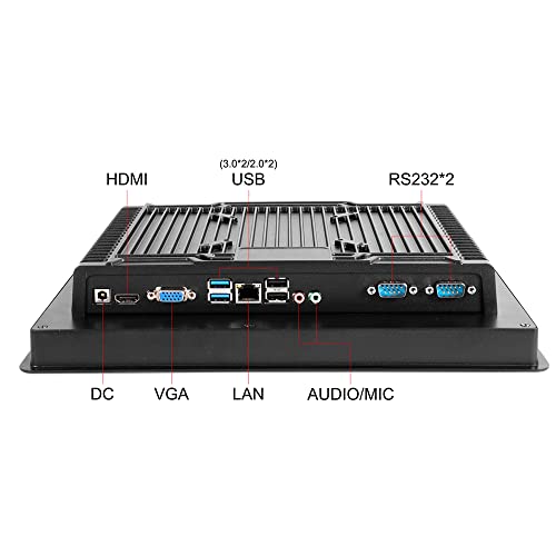 Image of 10.4 Inch 4:3 Inch Industrial Embedded Panel PC,Resistive Touch Screen Computer,Intel i3-4005U /i5-3210M /i5-4200U /i7-8565u /i5-10210U,2*COM,Windows 10 Pro