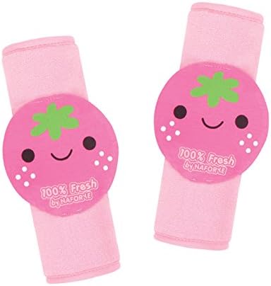 Soft Wraps Harness Pads, Strap Covers for Baby and Toddler, Infant Seat Belt Pads, Protects Baby From Strap Irritation (Strawberry)