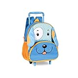 Mochila Clio Style Pets Cachorro Rodas Azul P
