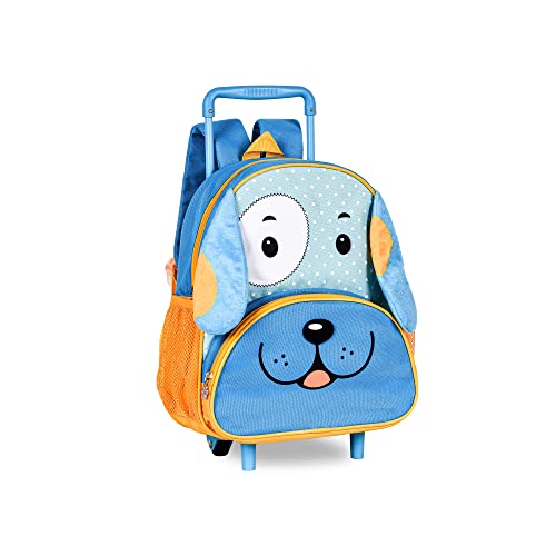 Mochila Clio Style Pets Cachorro Rodas Azul P