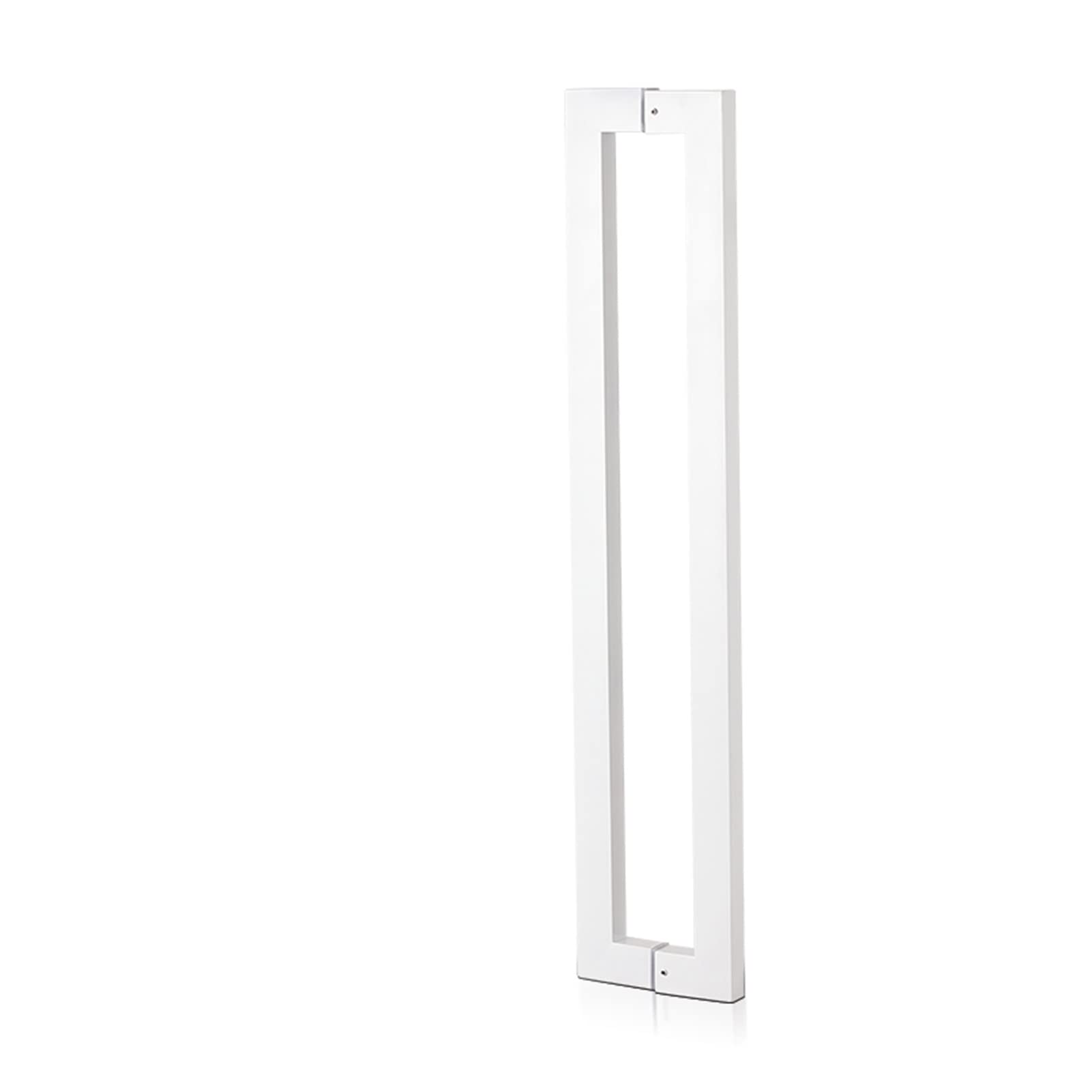 Tirant de porte coulissante en H blanc 120 cm poignée pour porte de grange