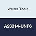 Walter Tools A23314-UNF6 Paradur HSS Machine Tap, NID Finish, 0.141" Shank Diameter, 0.512" Cutting Length, 2" Overall Length, No. 6-40 Cutting Diameter
