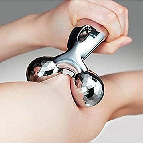 Panjurali multi 3D massage roller 360 rotate silver thin face full body shape lifting Rinkle Remover Facial Massage Relaxation Tool (-1 pack) Panjurali multi 3D massage roller 360 rotate silver thin face full body shape lifting Rinkle Remover Facial Massage Relaxation Tool (-1 pack)