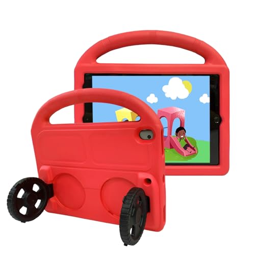 Étui iPad Pro 11 rouge antichoc pour enfant avec poignée rigide silicone 2021 2020