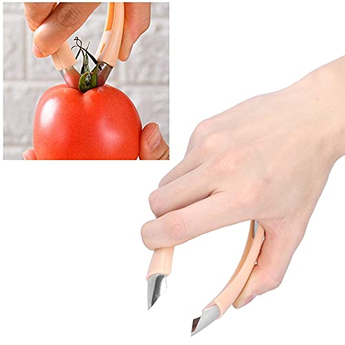 BORDSTRACT Removedor de Tallos de Descascarado de Frutas, Pequeño Y Portátil Descascaradora, Papas Tomates Piñas...