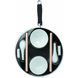 Set De Wok IBILI 450630 - Set Wok Moka 30 Cm