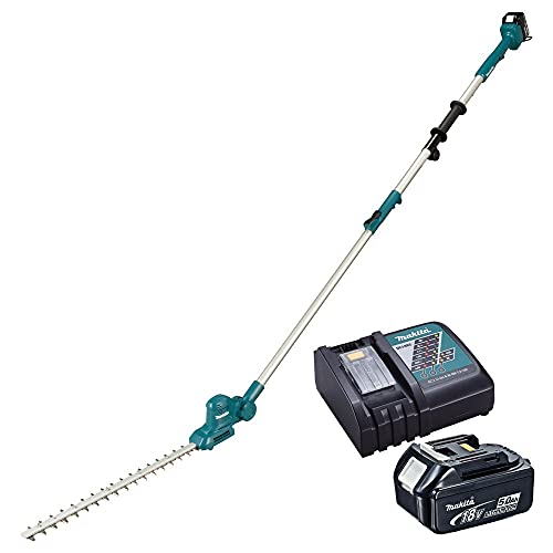 Makita DUN461WRT 18 V Li-Ion LXT 46 cm Stab-Heckenschere komplett mit 1 x 5 0 Ah Akku und Ladegerät