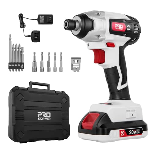 Prostormer インパクトドライバー 20V 充電式 ブラシレスモーター コードレス...