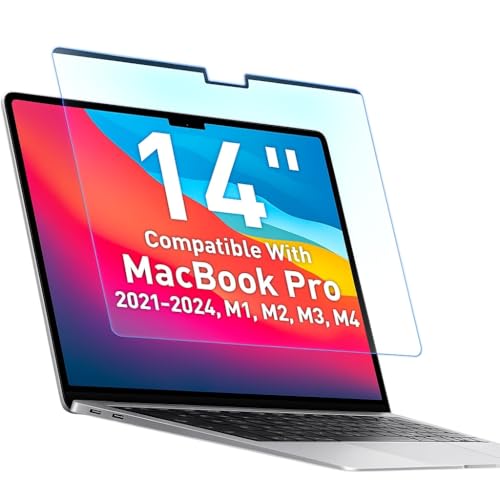 VINTEZ Protector de pantalla magnético MacBook Air de 14" (2021, 2022, 2023, 2024, M1, M2, M3, M4) con filtro antiluz azul para portátil