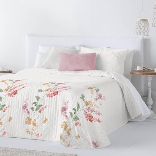 TEXTILONLINE Colcha Bouti Leya (Unico, Cama 135/140 cms.)