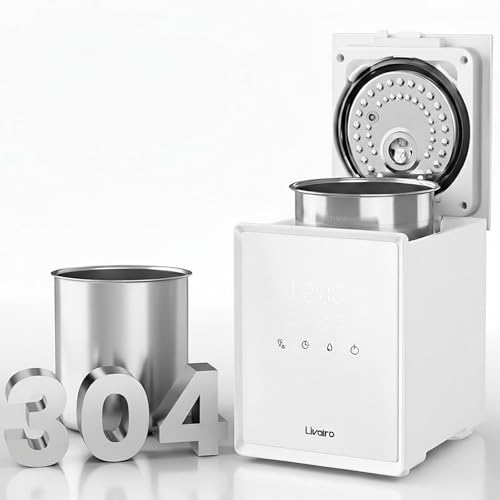 Livatro Humidifier for Bedroom,3L Top Fill Stainless Steel Warm Mist Humidifiers with Warm Steam...