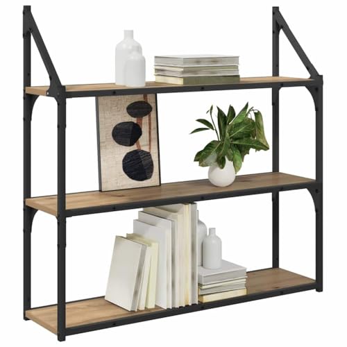 vidaXL Wandregal Wandhalterung Artisan-Eiche 80 x 21 x 78,5 cm
