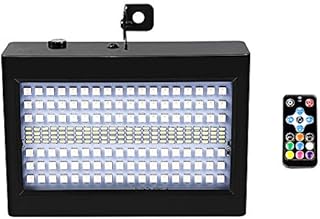 Party Strobe Light with 204 LED and Remote Control, softeen Sound Activated Stage Strobe Light with RGB and White Light Sources, Adjustable Flashing Speed and Strobing Modes (Breath / Jump / Gradual)