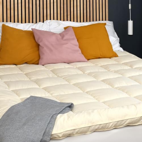 Purevana Merino Wool Mattress Topper for Back Pain